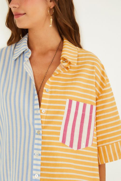 Camisa Patch Fio Tinto