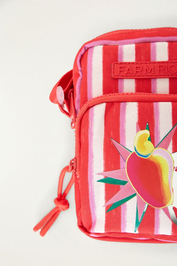 Bolsa Da Gema Listrado Rosa Silk Caju