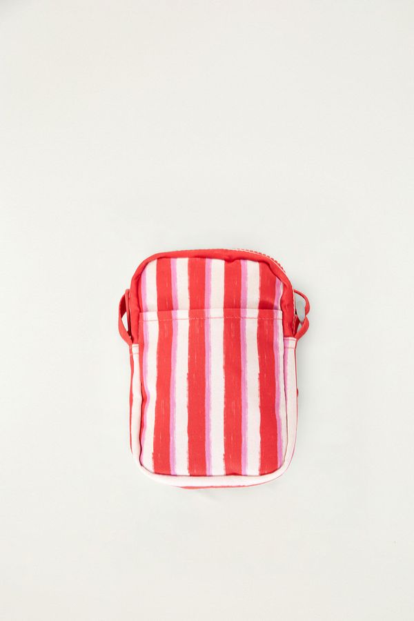 Bolsa Da Gema Listrado Rosa Silk Caju