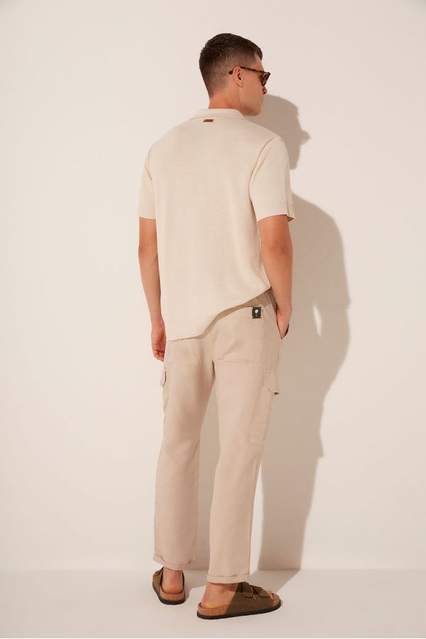 Calça Cargo Areia