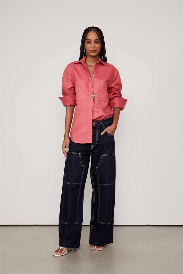 Camisa Over Bolsos