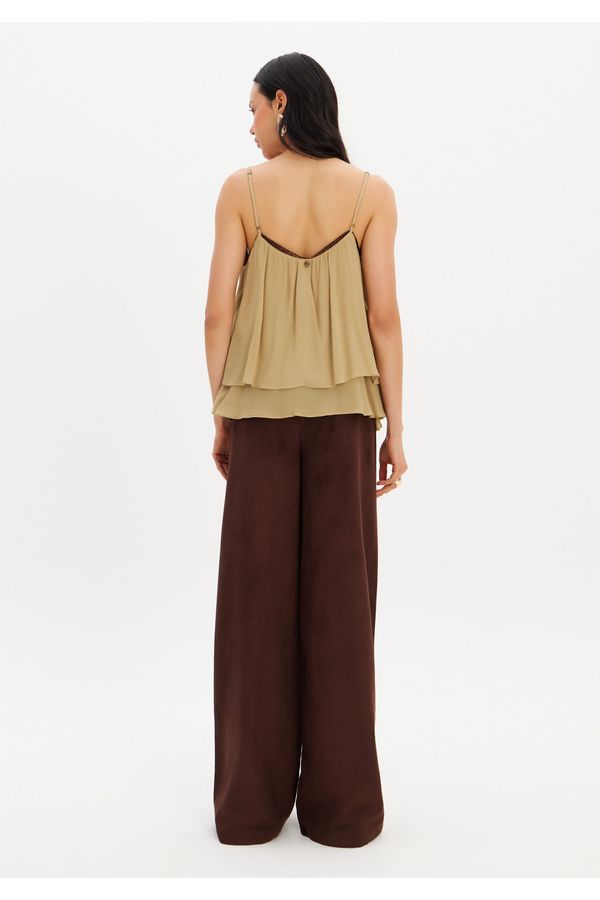 Blusa Ampla De Viscose Com Renda