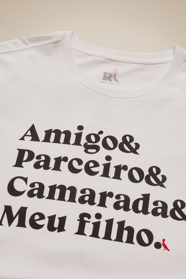 Camiseta Estampada Amigo & Parceiro