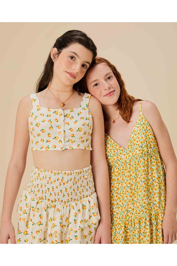 Vestido Hibiscos Mini