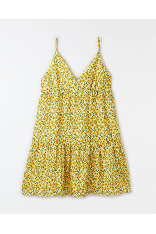 Vestido Hibiscos Mini