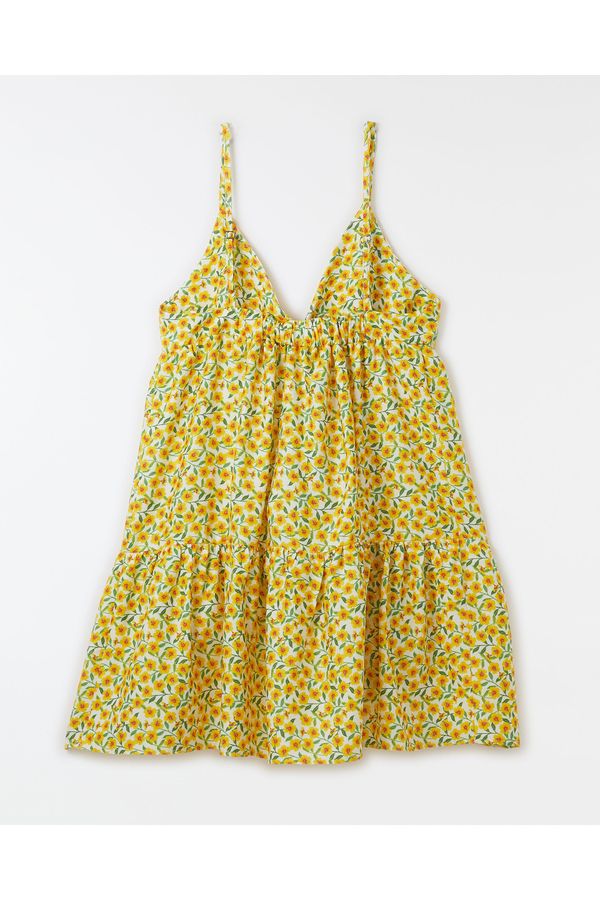 Vestido Hibiscos Mini