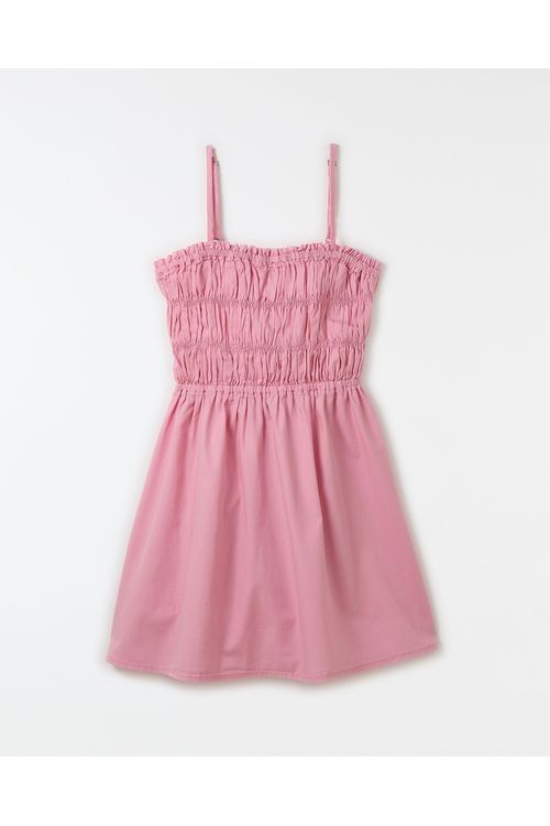 Vestido Liso Rosa