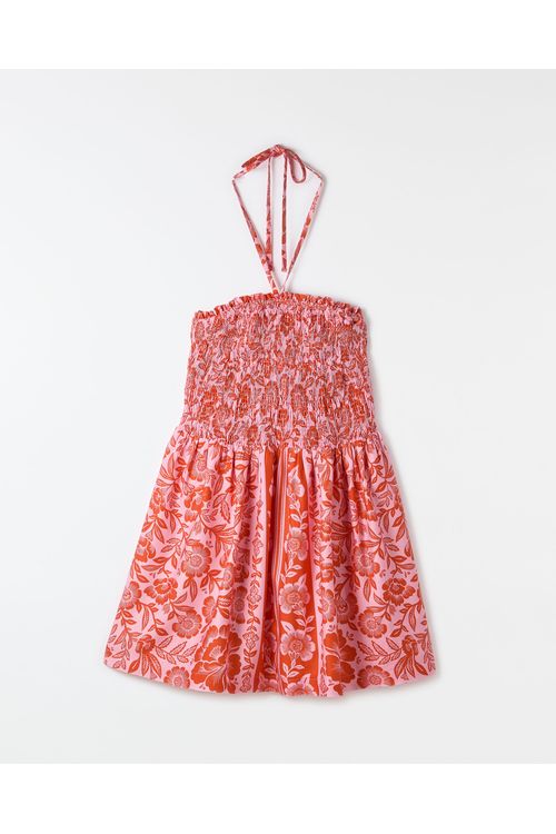 Vestido Jardim Romance Rosa