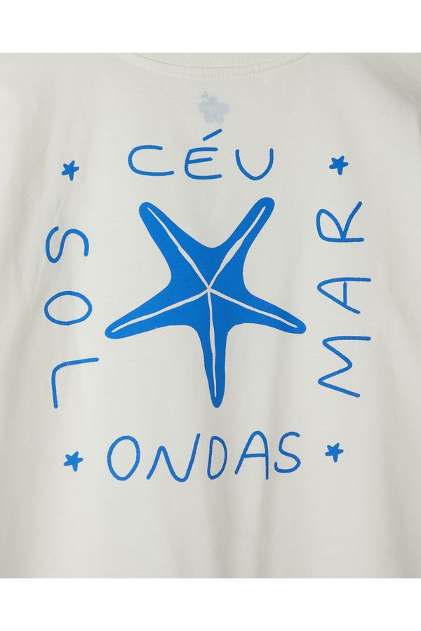 Camiseta Silk Concha Estrelas