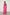 Vestido De Georgette Leve Longo Manga Longa Rosa Fendas