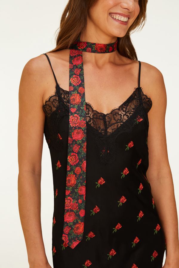Gravata Estampada Chita Rosália